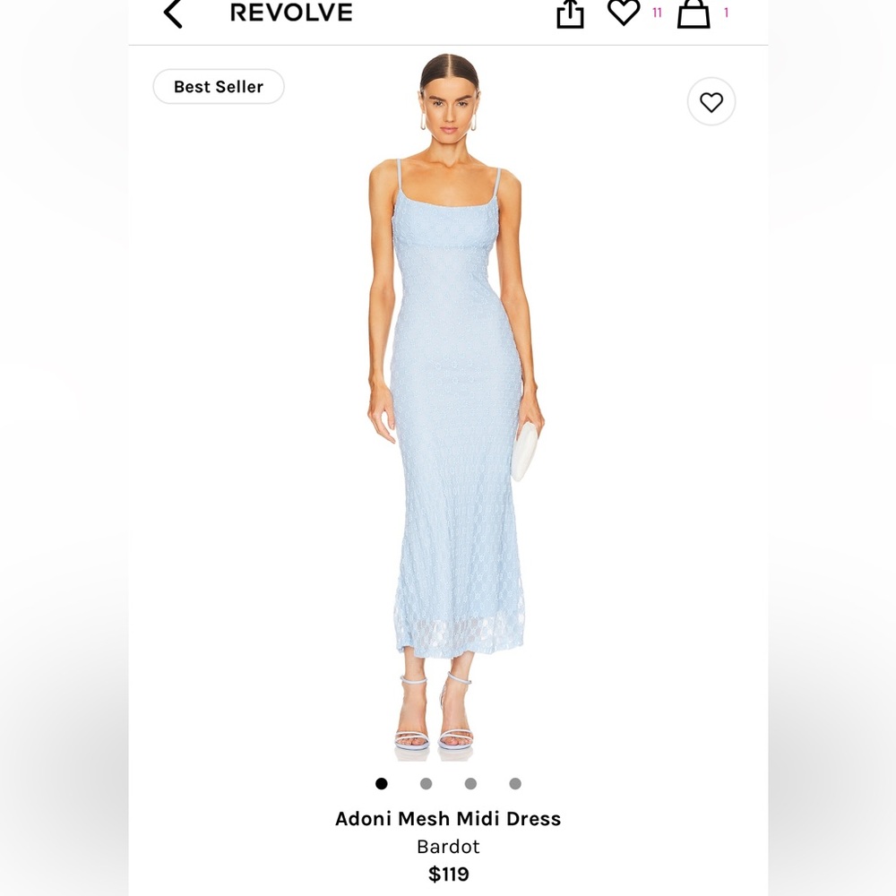 Bardot Adoni Mesh Midi Dress